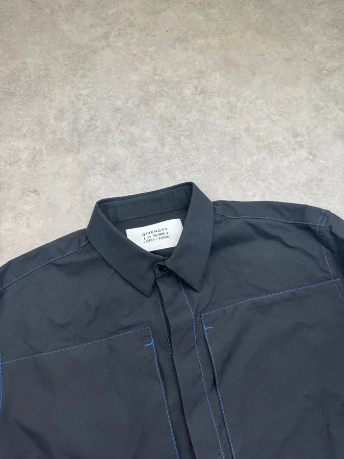SS2016 Givenchy Dark Navy Worker Shirt by Riccardo Tisci cQAWWrs 4