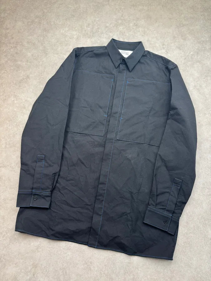SS2016 Givenchy Dark Navy Worker Shirt by Riccardo Tisci cQAWWrs 3