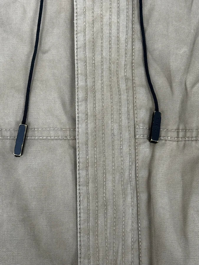 2000s Givenchy Destroyed Fur Hood Beige Cargo Jacket kpyXcvD 7