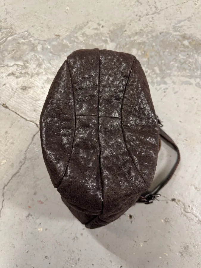 2000s Givenchy Hobo Brown Grained Handle Bag ZJjBFJf 4