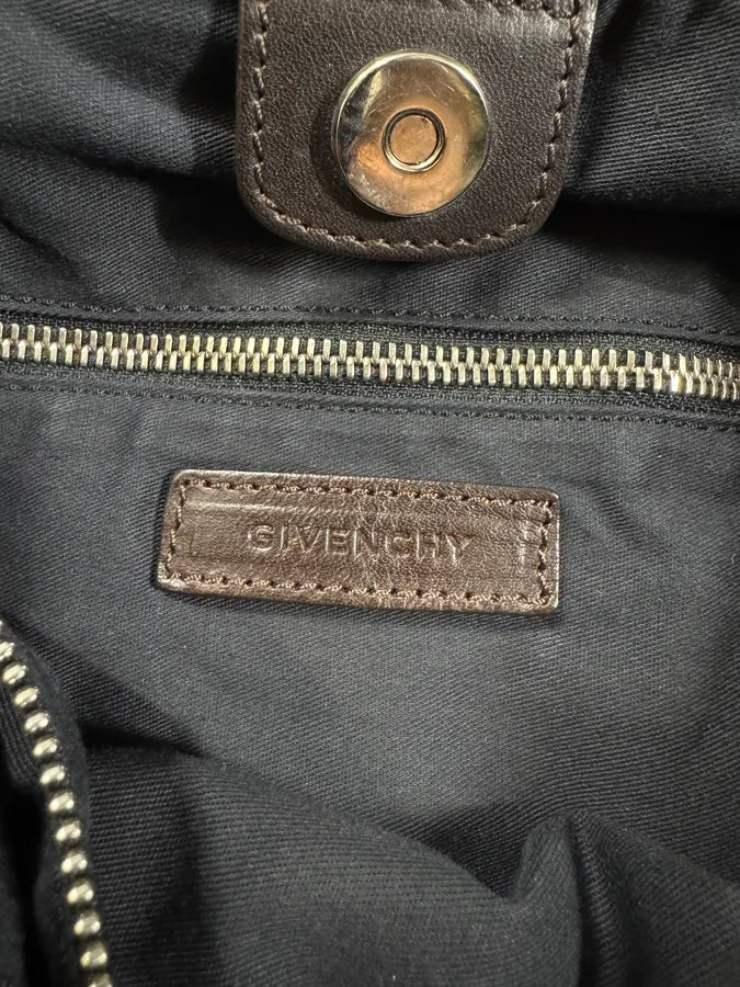 2000s Givenchy Hobo Brown Grained Handle Bag ZJjBFJf 9