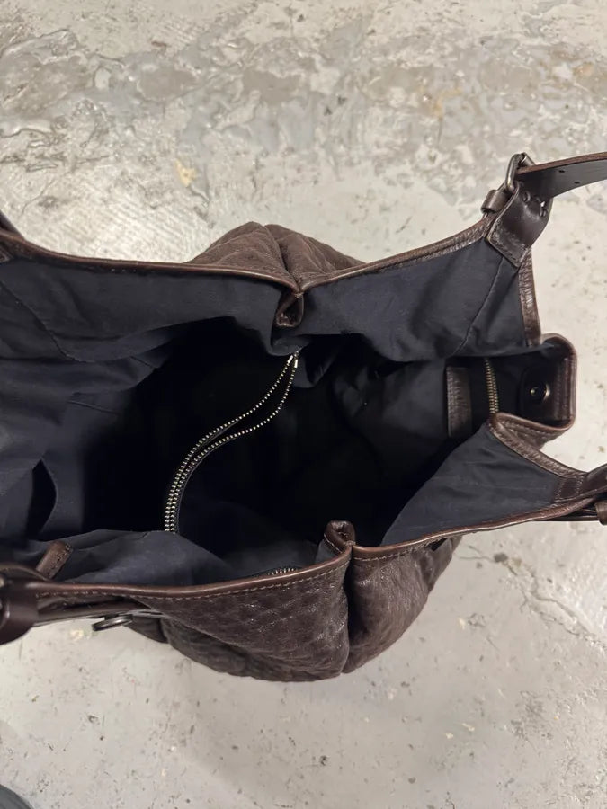 2000s Givenchy Hobo Brown Grained Handle Bag ZJjBFJf 8