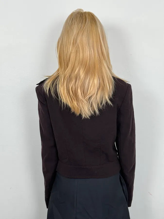 2000s Givenchy Mauve Purple Asymmetrical Jacket CVEHWxe 2