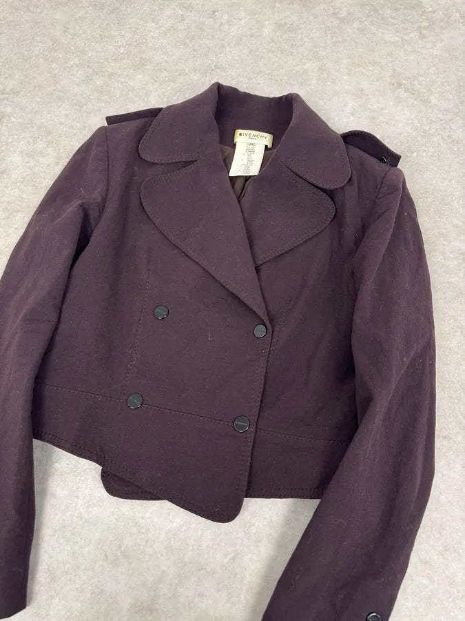 2000s Givenchy Mauve Purple Asymmetrical Jacket CVEHWxe 3
