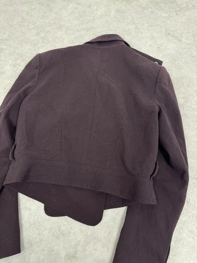 2000s Givenchy Mauve Purple Asymmetrical Jacket CVEHWxe 4