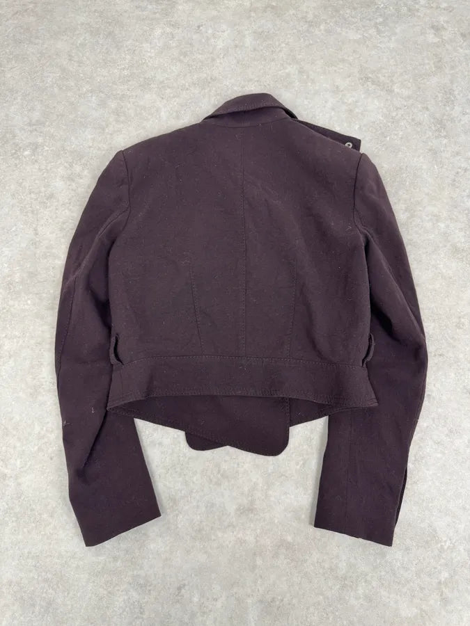 2000s Givenchy Mauve Purple Asymmetrical Jacket CVEHWxe 5