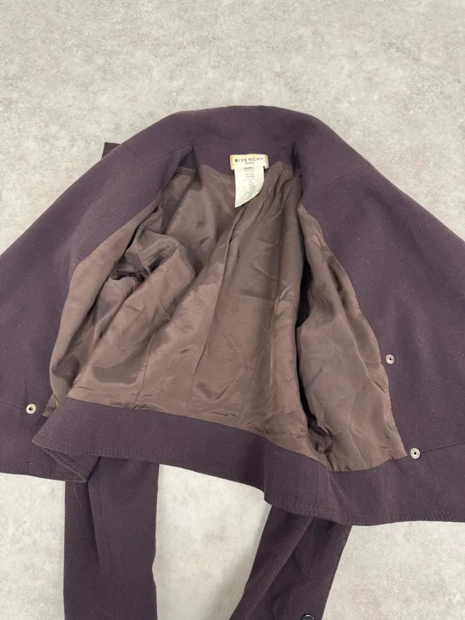 2000s Givenchy Mauve Purple Asymmetrical Jacket CVEHWxe 8