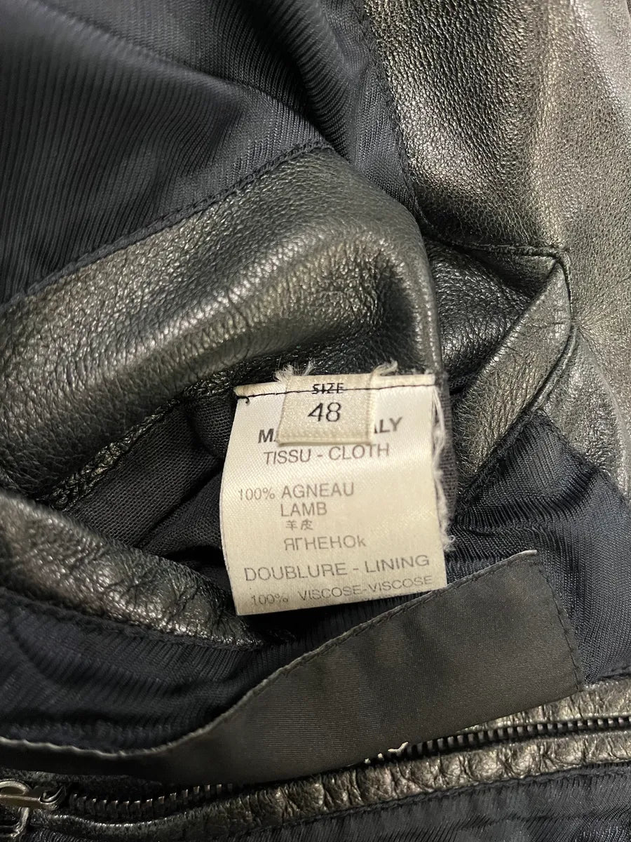 2000s Givenchy Multi-Pockets Aged Grey Leather Jacket yyQXGIO 11