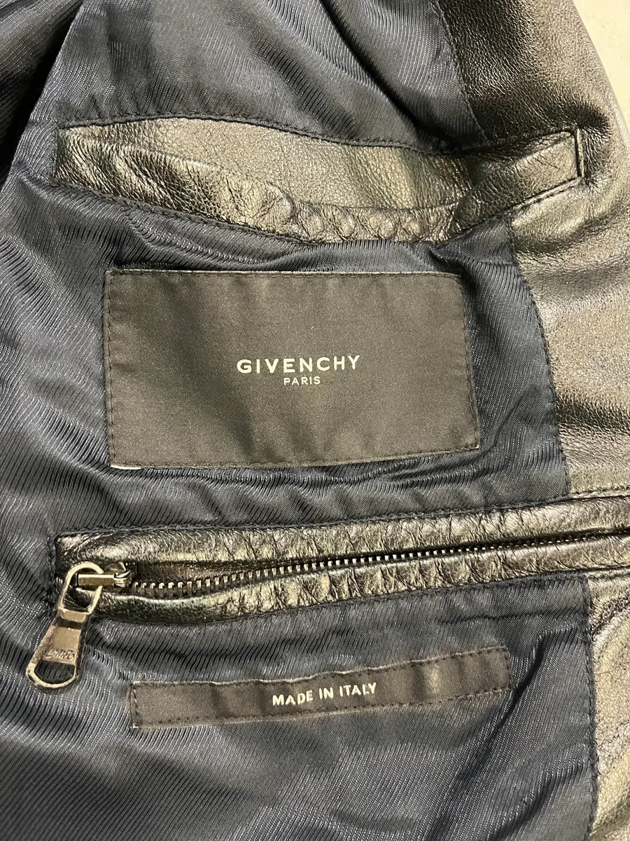 2000s Givenchy Multi-Pockets Aged Grey Leather Jacket yyQXGIO 9