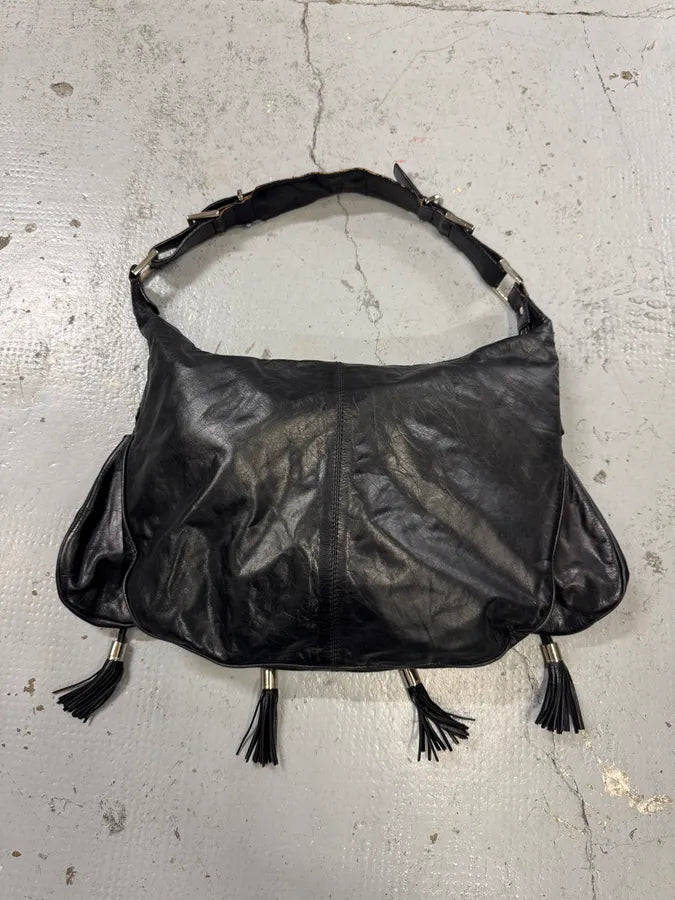 2000s Givenchy Pumpink Black Leather Multi-Pocket Bag bOQOLTT 3