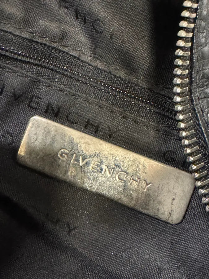 2000s Givenchy Pumpink Black Leather Multi-Pocket Bag bOQOLTT 4