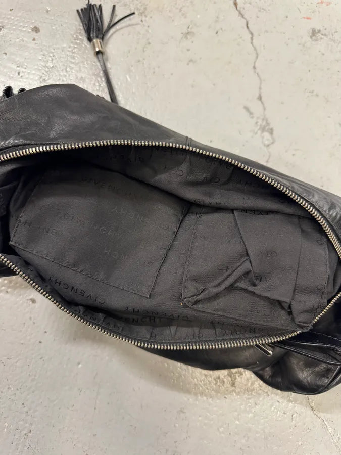 2000s Givenchy Pumpink Black Leather Multi-Pocket Bag bOQOLTT 5