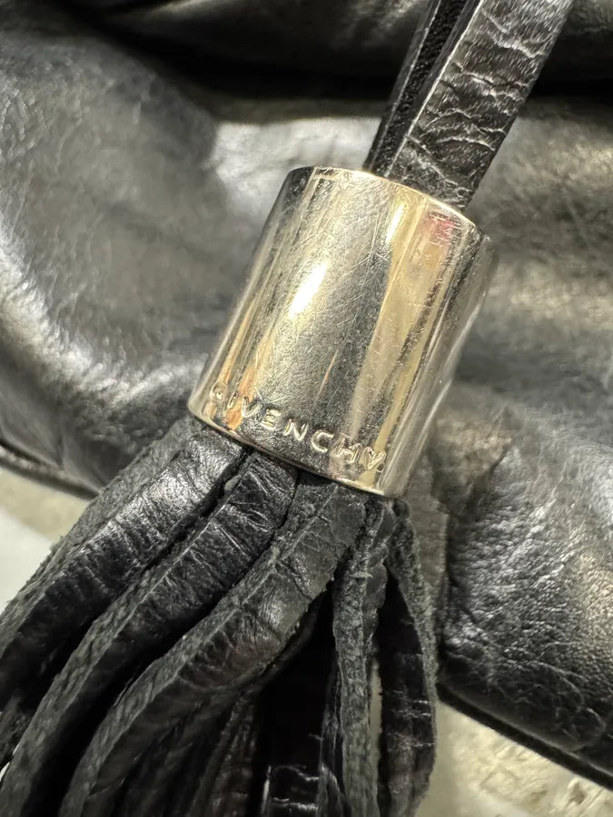 2000s Givenchy Pumpink Black Leather Multi-Pocket Bag bOQOLTT 7