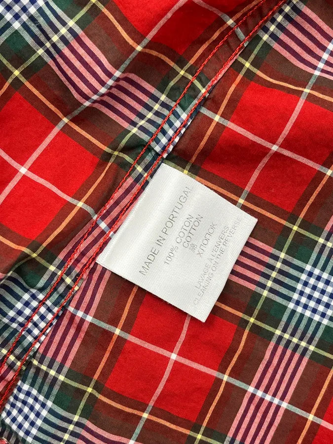 2000s Givenchy Red Tartan Shirt tZvHBcm 9