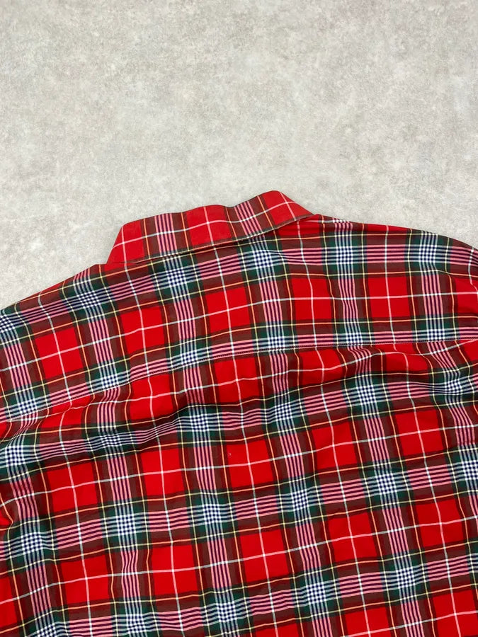 2000s Givenchy Red Tartan Shirt tZvHBcm 5