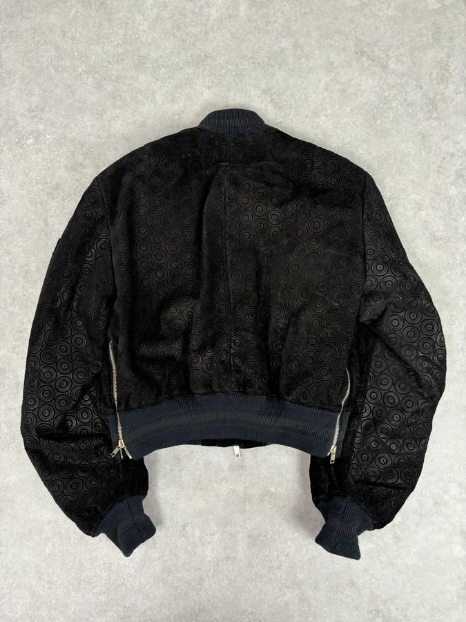 AW2016 Givenchy Sample Circle Black Leather Bomber Jacket adReitb 5