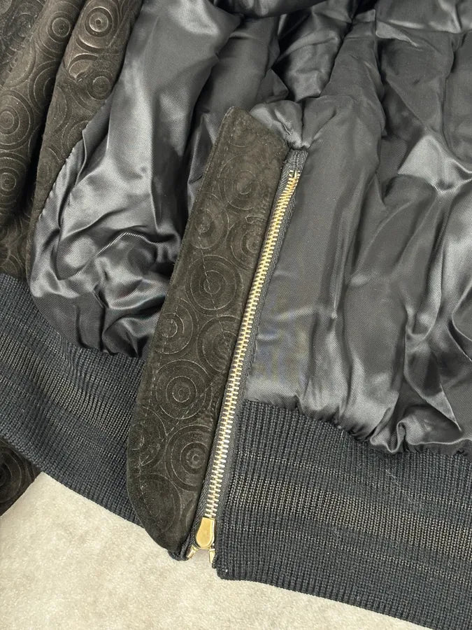 AW2016 Givenchy Sample Circle Black Leather Bomber Jacket adReitb 9