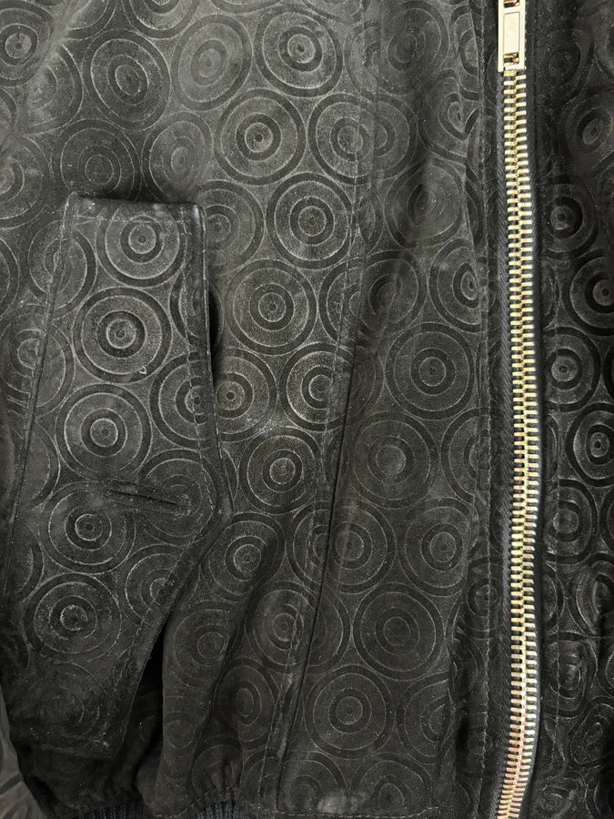 AW2016 Givenchy Sample Circle Black Leather Bomber Jacket adReitb 11