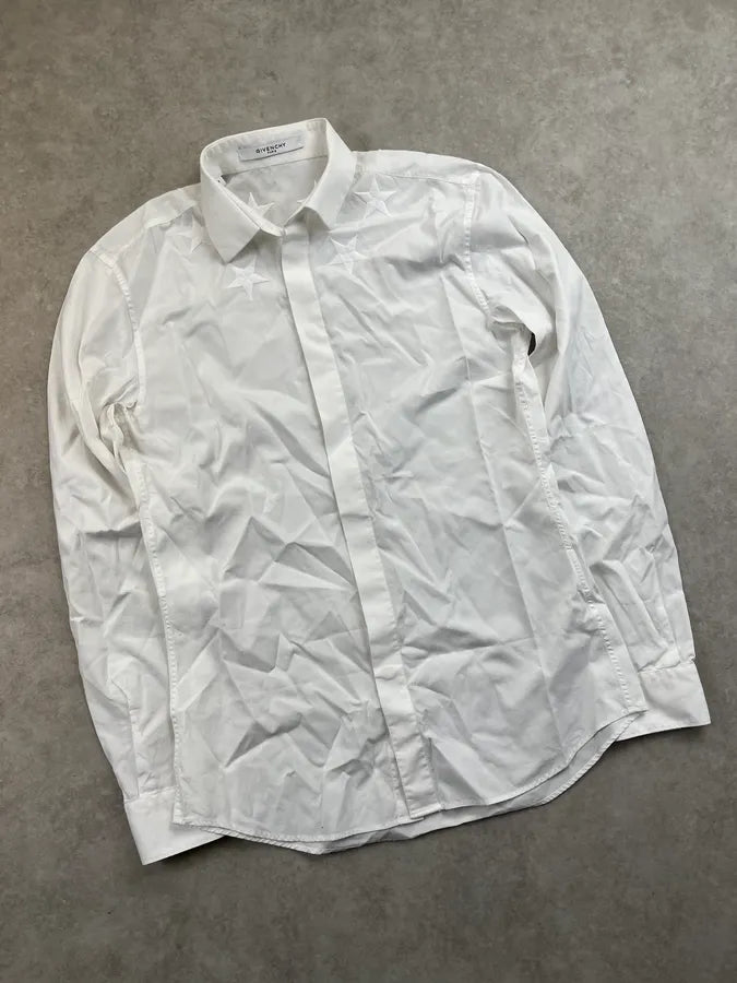 SS2015 Givenchy White Star Embroidered Shirt by Riccardo Tisci rtfheRe 4