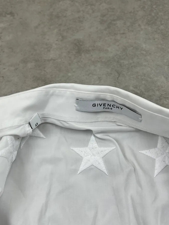 SS2017 Givenchy White Star Embroidered Shirt by Riccardo Tisci iwKuvbk 8