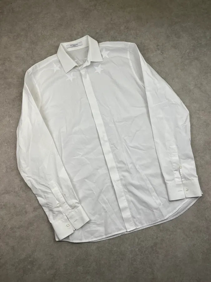 SS2017 Givenchy White Star Embroidered Shirt by Riccardo Tisci iwKuvbk 4