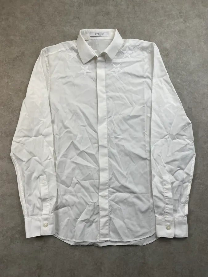 SS2015 Givenchy White Star Embroidered Shirt by Riccardo Tisci rtfheRe 0