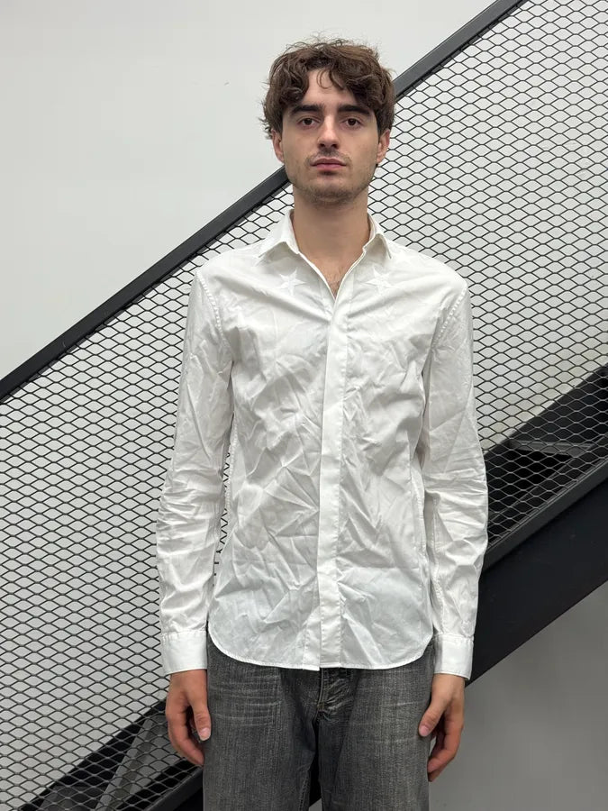 SS2015 Givenchy White Star Embroidered Shirt by Riccardo Tisci rtfheRe 1