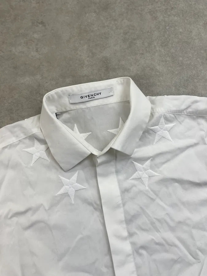 SS2015 Givenchy White Star Embroidered Shirt by Riccardo Tisci rtfheRe 3