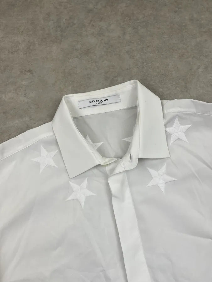 SS2017 Givenchy White Star Embroidered Shirt by Riccardo Tisci iwKuvbk 3