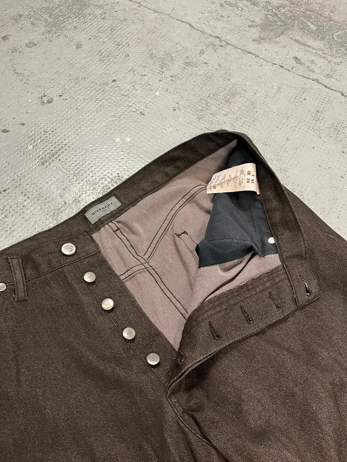 2000s Givenchy Wide Brown Pants VoxUlte 10