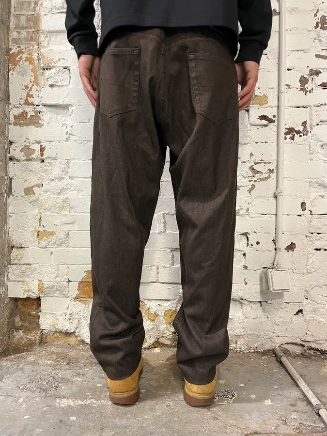 2000s Givenchy Wide Brown Pants VoxUlte 3