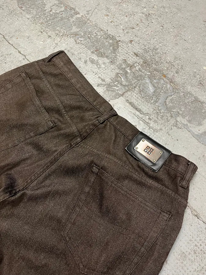 2000s Givenchy Wide Brown Pants VoxUlte 8