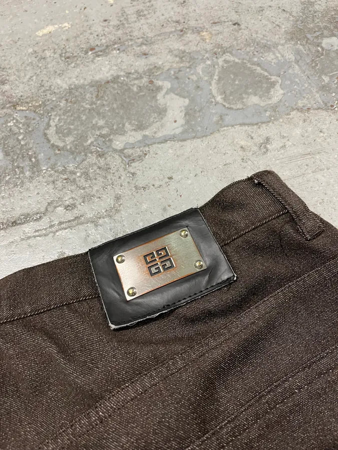 2000s Givenchy Wide Brown Pants VoxUlte 9