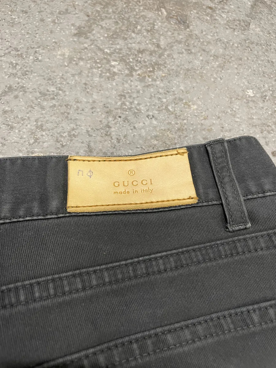 2000s Gucci Archive Italian Dark Pants (M) 4