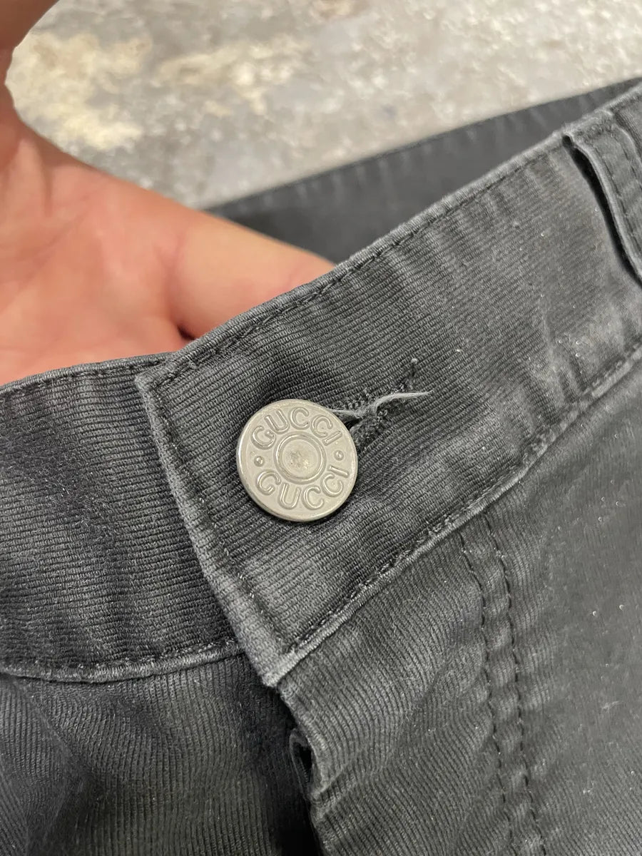 2000s Gucci Archive Italian Dark Pants (M) 5