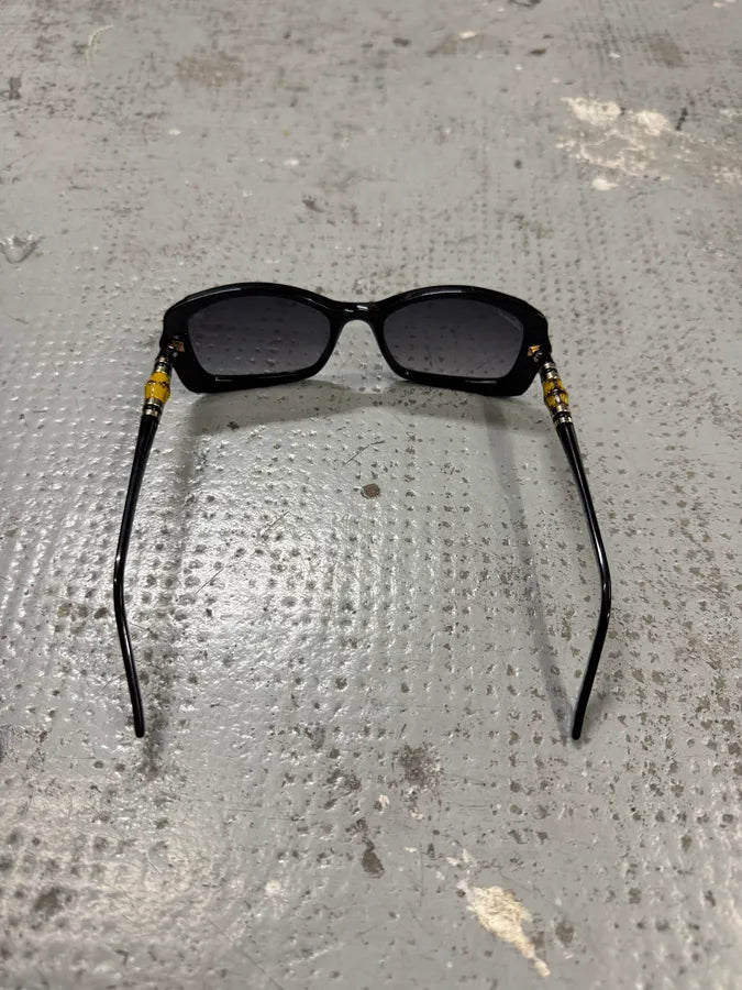 2000s Gucci Bamboo Black Sunglasses HHZBOyl 4