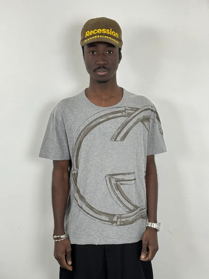 2000s Gucci Bamboo Monogram Grey T-Shirt mzBOKot 1