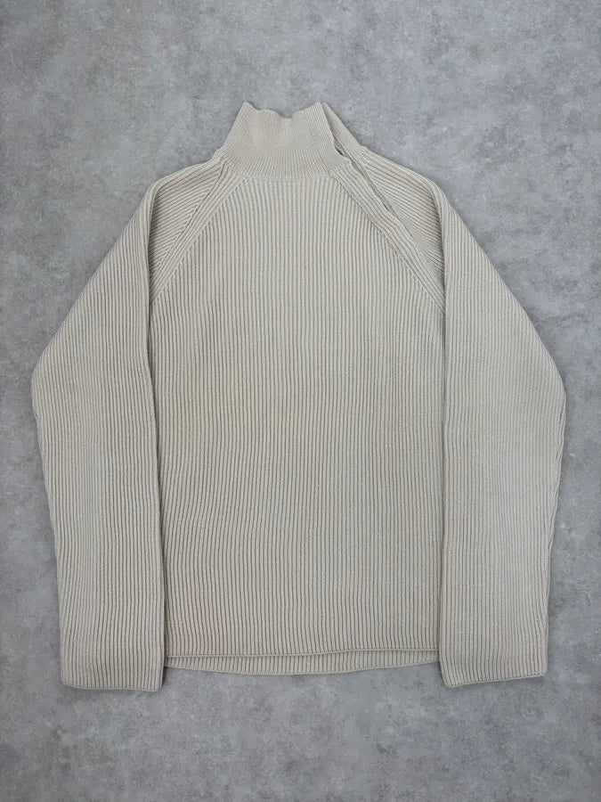 2000s Gucci Beige Buttoned Wool Sweater KMTfrhx 0