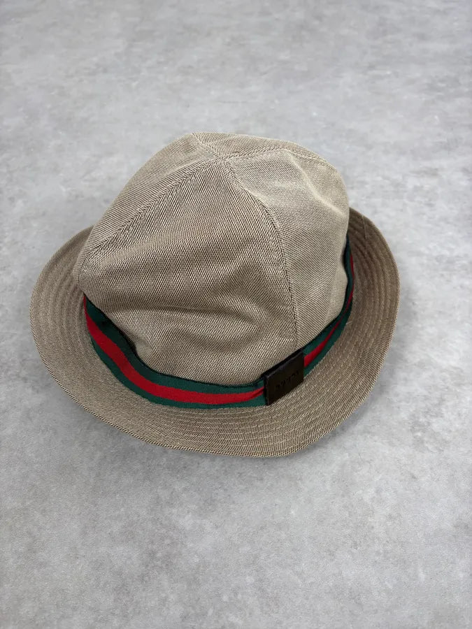 2000s Gucci Beige Canvas Hat niunscE 0