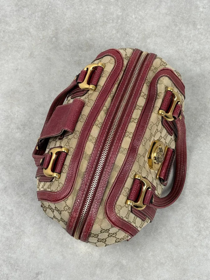 SS2009 Gucci Red & Beige Monogram Heritage Bag by Frida Giannini dfXuihY 17