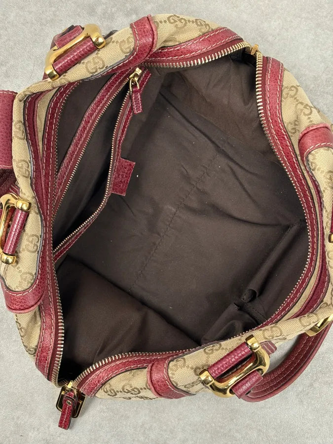 SS2009 Gucci Red & Beige Monogram Heritage Bag by Frida Giannini dfXuihY 20