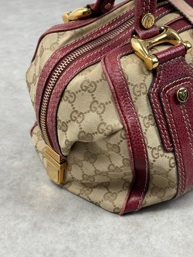 SS2009 Gucci Red & Beige Monogram Heritage Bag by Frida Giannini dfXuihY 8