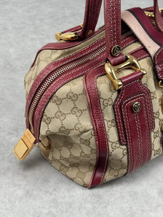 SS2009 Gucci Red & Beige Monogram Heritage Bag by Frida Giannini dfXuihY 7