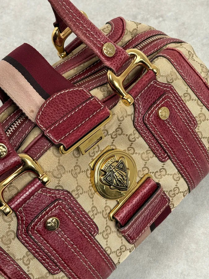 SS2009 Gucci Red & Beige Monogram Heritage Bag by Frida Giannini dfXuihY 14