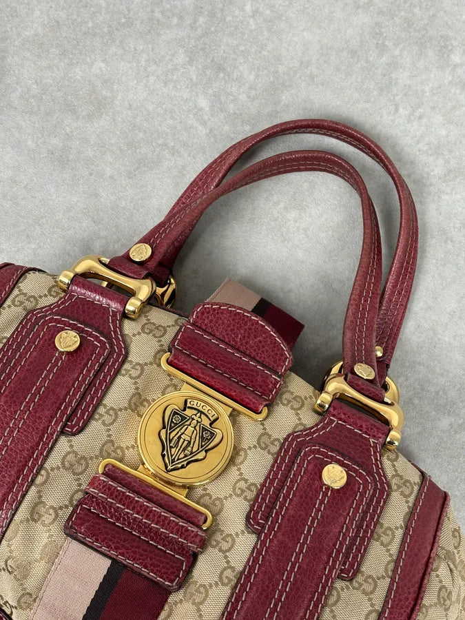 SS2009 Gucci Red & Beige Monogram Heritage Bag by Frida Giannini dfXuihY 13