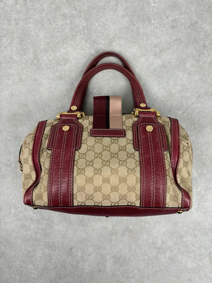 SS2009 Gucci Red & Beige Monogram Heritage Bag by Frida Giannini dfXuihY 11