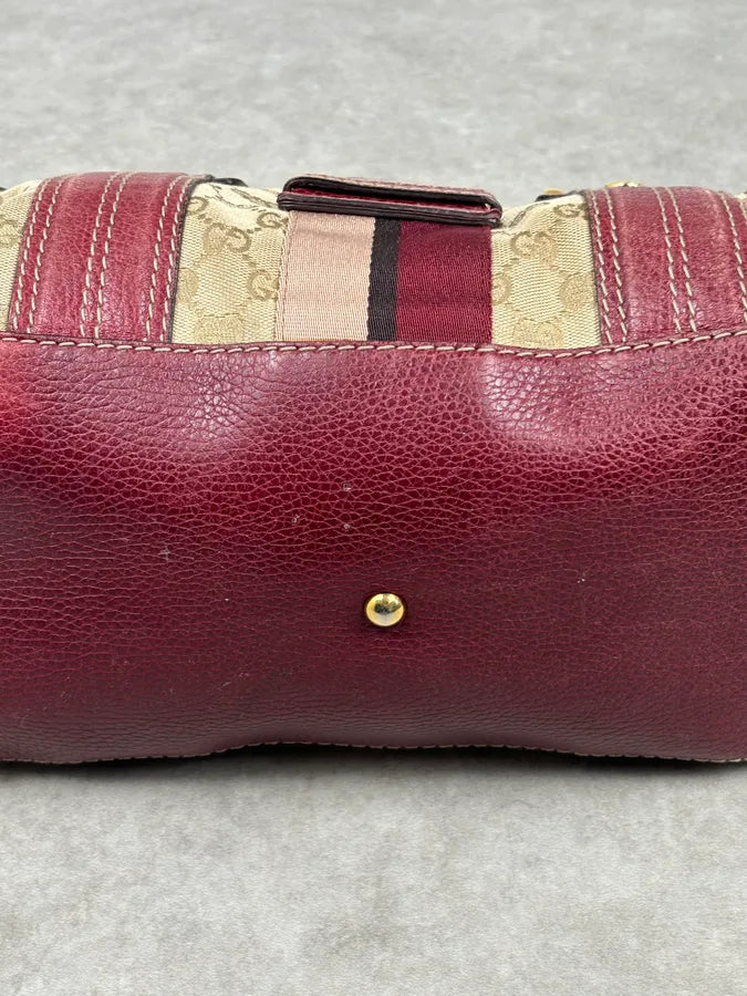 SS2009 Gucci Red & Beige Monogram Heritage Bag by Frida Giannini dfXuihY 16