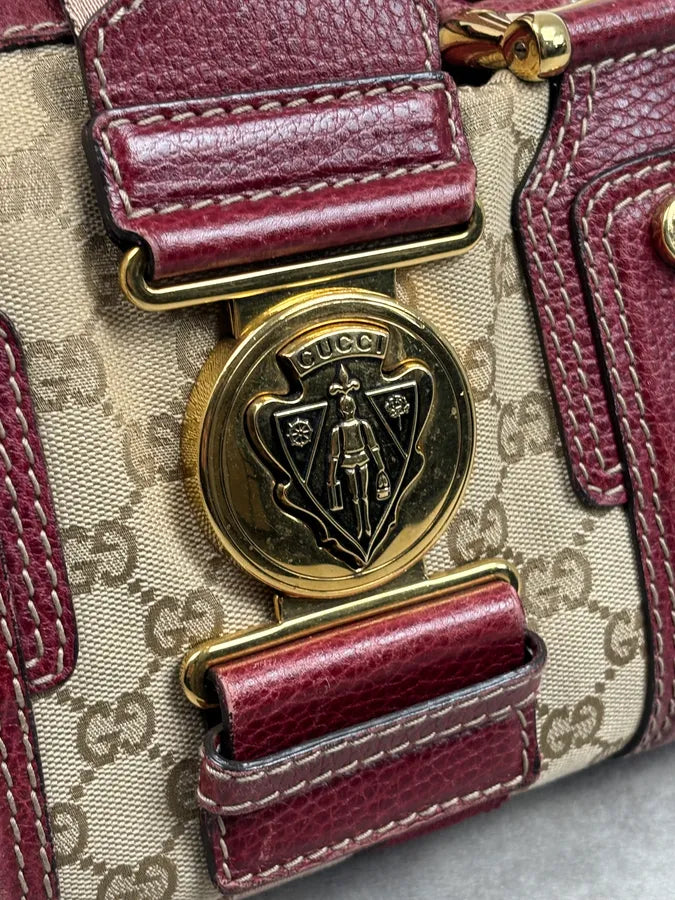 SS2009 Gucci Red & Beige Monogram Heritage Bag by Frida Giannini dfXuihY 5