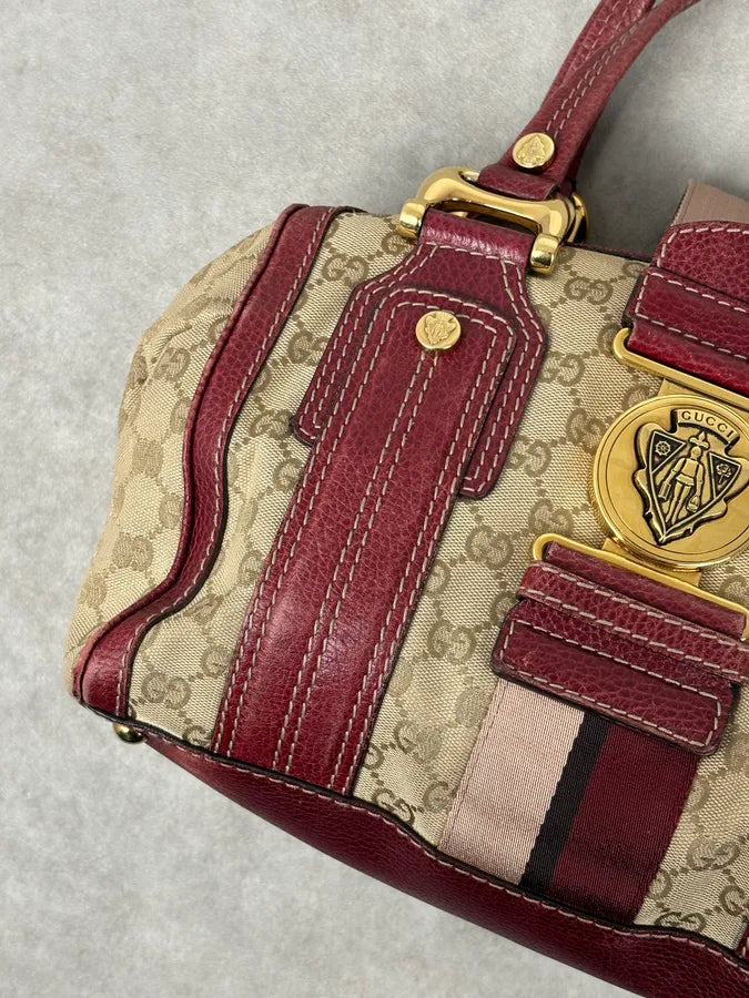 SS2009 Gucci Red & Beige Monogram Heritage Bag by Frida Giannini dfXuihY 15