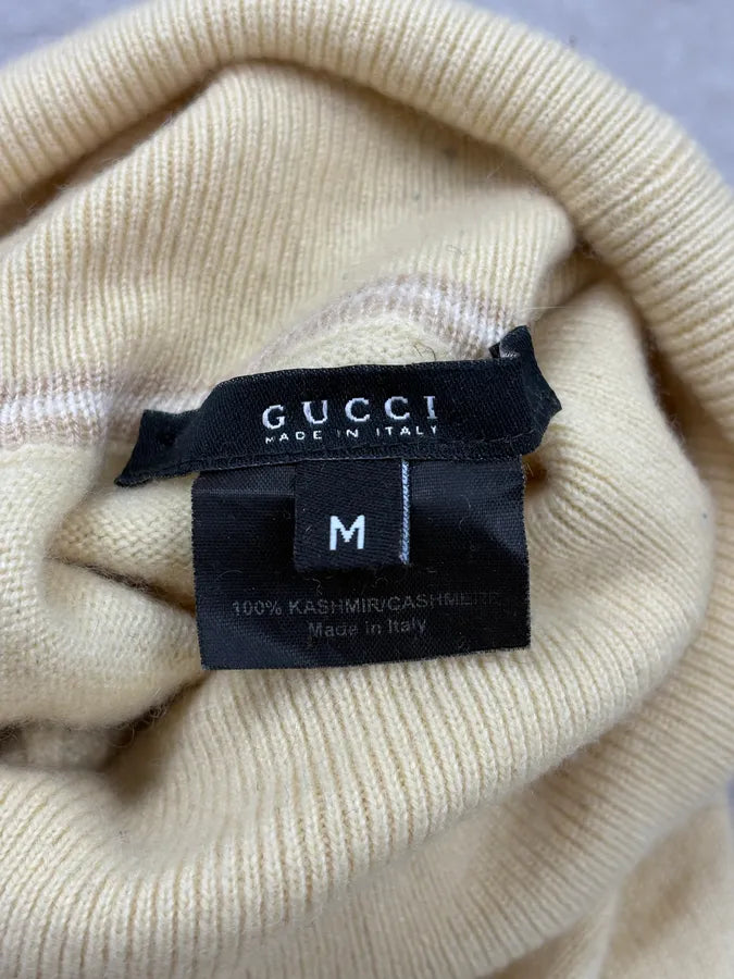 2000s Gucci Beige Cashmere Classy Turtleneck Sweater by Tom Ford sNmssVw 7